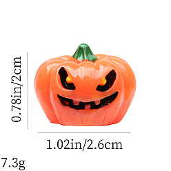 Тыква Хэллоуин скульптура из смолы украшения дисплея, для домашнего офисного стола, тыква, 20x26 мм