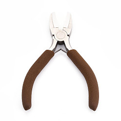 Седло Коричневый 45# Стальные плоскогубцы с нескользящими удобными рукоятками и защитным кожухом на губках, поверхность никелевого сплава, седло коричневый, 13x9.5x1.3 см
