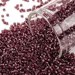 (2113) Silver Lined Milky Pomegranate Круглые бусины toho, японский бисер, (2113) молочный гранат с серебряной подкладкой, 15/0, 1.5 мм, отверстие : 0.7 мм, Около 135000 шт / фунт