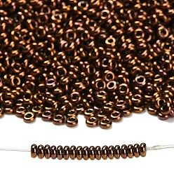 (224) Olymp Inside Color Bronze Toho 8/0 полукруглые бусины, японский бисер, (224) олимп внутри цвета бронзы, 8/0, 3x1.15 мм, отверстие : 1.2 мм, Около 744 шт / 10 г
