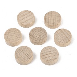 Светло-коричневый Листы буковой древесины, незаконченная древесина, плоско-круглые, загар, 14.5~15x5 мм