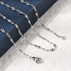 Нержавеющая Сталь Цвет 12шт. 2.2мм 304 цепочки из нержавеющей стали с рифленой поверхностью для мужчин и женщин, без потускнения, цвет нержавеющей стали, 18.11 дюйм (46 см)
