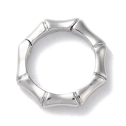 Платина Стойки покрытие латунь Twister застежками, долговечный, без свинца и без кадмия, бамбук, платина, 15.5x15.5x3 мм