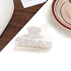 Белый Дым Акриловые коготь заколки, серый, 91x47 мм