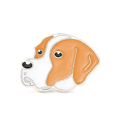 Собака Эмалированная булавка с латунными защелками-бабочками, значок сплава для одежды рюкзака, немецкий короткошерстный пойнтер, 18.5x24.5x10 мм, штифты : 1.1 мм