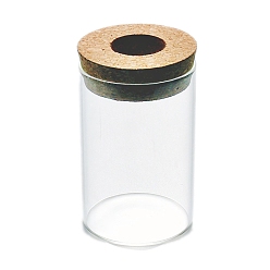 Прозрачный Стеклянная ваза-колонна, гидропонный террариум контейнер ваза, для домашнего офиса садовый декор, прозрачные, 65x100 мм