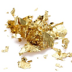 Gold Foil Flakes, DIY Gilding Flakes, for Epoxy Jewelry Accessories Filler, Gold, Box: 2.9x1.6cm
