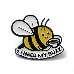 Bees Broche de la aleación del esmalte, para hombre y mujer, abejas, 26.5x29.5x1.5 mm