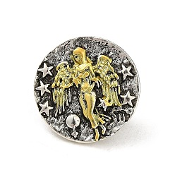 Рыбы Сплавочные брошки, эмалевые булавки, для рюкзака с одеждой, созвездие, Рыбы, 19.5x3.5 мм