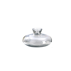 Прозрачный Стеклянная ваза миниатюрные украшения, аксессуары для домашнего кукольного домика с микро-ландшафтом, притворяясь опорными украшениями, прозрачные, 85x60 мм