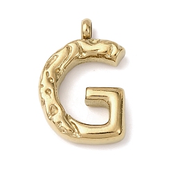 Letter G 304 подвески из нержавеющей стали, письмена, ионное покрытие (ip), Буква G, 22x14x4 мм, отверстие : 2.5 мм