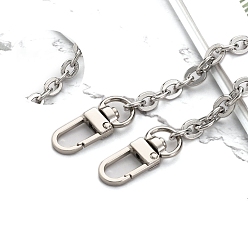 Платина Металлическая ручка-цепочка для сумки, цепочки для сумок ручной работы для аксессуаров для сумок, платина, 1000 мм