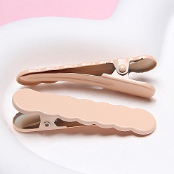 Pink Заколки для волос из кожи аллигатора, аксессуары для волос для женщин и девочек, розовые, 49x13 мм