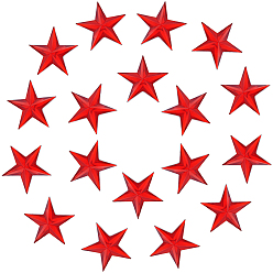 Красный 300шт. акриловые кабошоны, аксессуары для костюма, звезда, красные, 18.5x19x3 мм