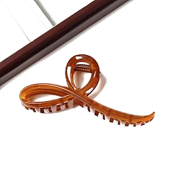 Кокосово-Коричневый Пластиковые зажимы когтя волос, аксессуары для волос для женщин девушки густые волосы, кокосового коричневый, 130x40 мм