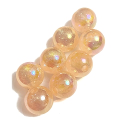 Мокасин 10 шт. светящиеся непрозрачные акриловые бусины, светится в темноте, круглые, мокасин, 12 мм