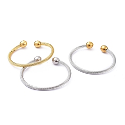 (52) Непрозрачная лаванда 304 из нержавеющей стали манжеты браслеты, браслеты крутящего момента, твист, разноцветные, 2-1/4 дюйм (5.7 см)