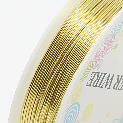Mixed Color Round Copper Jewelry Wire, Mixed Color, 24 Gauge, 0.5mm, about 31.16 Feet(9.5m)/roll