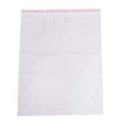 Clear Plastic Zip Lock Bags, Resealable Packaging Bags, Top Seal, Self Seal Bag, Rectangle, Clear, 45x35cm, Unilateral Thickness: 2 Mil(0.05mm)