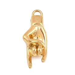 Body 304 подвески из нержавеющей стали, золотые, жест скалы, 28x10.5x6 мм, отверстие : 3x2 мм