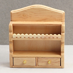 Белый Навахо Деревянная настенная полка миниатюрные украшения, аксессуары для домашнего кукольного домика с микро-ландшафтом, притворяясь опорными украшениями, навахо белый, 68x22x76 мм