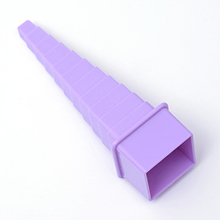Medium Purple 4pcs/set Plastic Border Buddy Quilling Tower Sets DIY Paper Craft, Medium Purple, 80~110x33x33mm