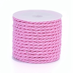 Фиолетовый Полиэфирного корда, витой шнур, фиолетовые, 3 мм, около 5.46 ярдов (5 м) / рулон