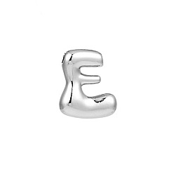 Letter E Латунные подвески, подвески с буквой az~z, Письмо E, 22x18 мм
