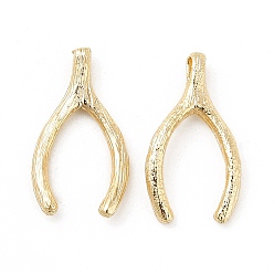 Настоящее золото 18K Латунные подвески, без кадмия, без никеля и без свинца, талисман удачи, реальный 18 k позолоченный, 17x9x3 мм, отверстие : 1.2 мм