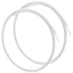 Белый Пластиковый ремешок для отделки гитары, белые, 1650x6x1.5 мм