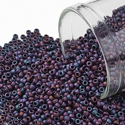 (704) Matte Color Andromeda Круглые бусины toho, японский бисер, (704) матовый цвет андромеда, 15/0, 1.5 мм, отверстие : 0.7 мм, Около 3000 шт / 10 г