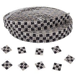 Black Resin Hotfix Rhinestone, Hot Melt Adhesive on the Back, Rhinestone Trimming, Costume Accessories, Black, 12mm