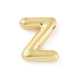 Letter Z Gestellmessinganhänger, langlebig überzogen, Bleifrei und cadmium frei, echt 18 k vergoldet, Brief z, 18x14x4 mm, Bohrung: 1.8 mm