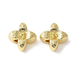 Золотой Сплавочные бусины, стойки покрытие, цветок, золотые, 13x13x6 мм, отверстие : 2.5 мм