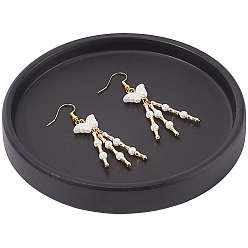 Черный 1плоские круглые керамические подносы для ювелирных изделий из ПК, пластина для предохранения, чёрные, 121x17 мм, внутренний диаметр: 107 мм