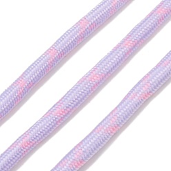 Plum Polyester Round Braided Cord, for DIY Craft, Plum, 6mm, about 2.19 Yards(2m)/pc