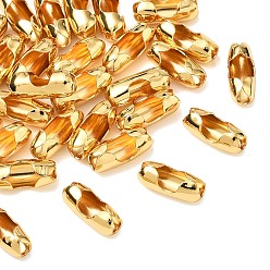 Настоящее золото 18K Соединители для цепочек из латуни Shegrace, без кадмия и без свинца и без никеля, реальный 18 k позолоченный, 10x4 мм, отверстие : 1.4 мм, внутренний диаметр: 3.5 мм