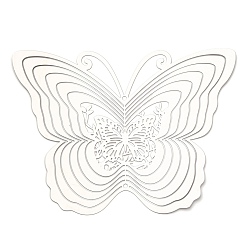 Нержавеющая Сталь Цвет Betterfly 201 подвески/звенья из нержавеющей стали, гравированные металлические украшения, цвет нержавеющей стали, 115x150x0.3 мм, отверстие : 2.8 мм