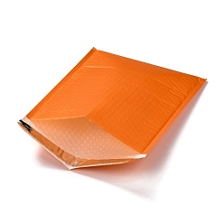 Dark Orange Matte Film Package Bags, Bubble Mailer, Padded Envelopes, Rectangle, Dark Orange, 31.2x23.8x0.2cm