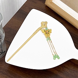 Весенне-зеленый Легированные Палочки для Волос, аксессуары для волос для женщин и девочек, весенний зеленый, 157x38 мм