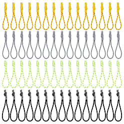 (52) Непрозрачная лаванда 60шт. 4 варианты исполнения: термоусадочная трубка из пластика и полиэстера, тяговый тросик, замена бегунка молнии для рюкзаков, жакеты, багаж, кошельки, сумки, толстовка, разноцветные, 63~70x2~6x2~5.5 мм, 15 шт / стиль