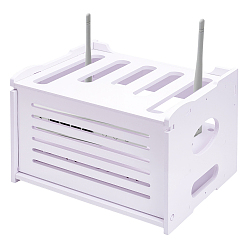 Белый Пластиковый ящик для хранения проволоки для фрезера из ПВХ, прямоугольные, белые, 25x32x22 см