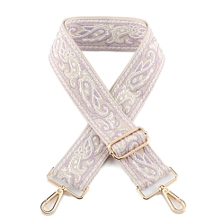 чертополох Нейлоновая холщовая сумка с цветочным узором, лямки для сумки, для замены сумочки или сумки через плечо, чертополох, 75~145x5 см