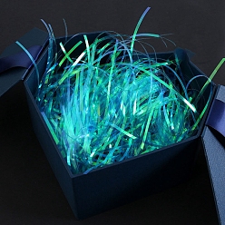 Темно-Голубой Красочный наполнитель из измельченной бумаги из рафии, для упаковки подарков и наполнения пасхальной корзины, глубокое синее небо, 3 мм, 50 г / мешок