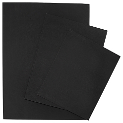 Черный 12 шт. 3 стили прямоугольная картонная бумага, поделки крафт-бумага, чёрные, 250~400x200~300x1.4 мм, 4 шт / стиль