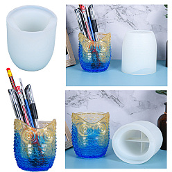 Белый Силиконовые формы для ручек в форме совы, формы для литья смолы, для уф-смолы, изготовление изделий из эпоксидной смолы, белые, 85x90 мм