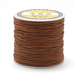 Sienna Nylon Thread, Chinese Knotting Cord, Sienna, 0.4mm, about 174.98 Yards(160m)/Roll
