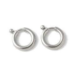 Нержавеющая Сталь Цвет 316 пружинные кольца из хирургической нержавеющей стали, кольцо, цвет нержавеющей стали, 10x10x2 мм, отверстие : 6 мм