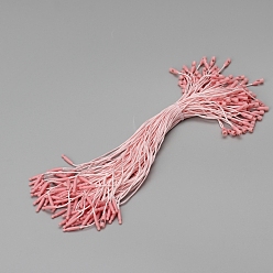 Светло-Коралловый Веревка для бирки с защелкой из полиэстера, завязки-крючки с застежкой-петлей, свет коралловый, 20x0.28 см