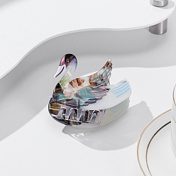 Светло-серый Заколки для волос в форме когтей из распиленной ацетата целлюлозы (смола), аксессуары для волос для девочек и женщин, светло-серый, 67x45 мм